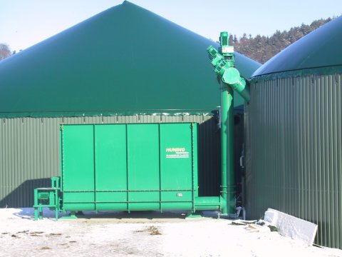 Feststoffeintragssystem für Biogas